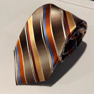 Van Heusen Multicolor 100% Silk Striped Tie